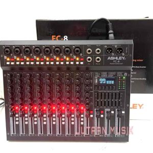 Mixer Audio Ashley FC 8 8channel Original Micer ashley Fc8 Mixing 8 Bagus Murah ( Bisa COD )