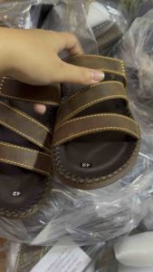 Dép Nam Quai Ngang Dép Da Bò Cao Cấp -V41