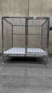 3 x 3 x 3 ft 1 DOOR STAINLESS 304 DOG CAGE.. HEAVY DUTY