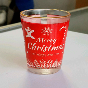 1 cái Ly rượu chén rượu lưu niệm có in hình Lễ Giáng Sinh quà tặng Noel