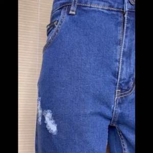 Celana Jeans Sobek Pria Bahan Stretch Denim Blue Bio Stone - Regular