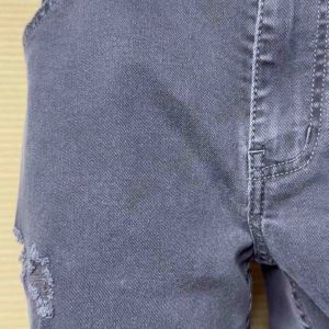 Celana Jeans Sobek Pria Bahan Stretch Denim Grey- Regular