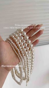 Dây chuyền vòng cổ hạt trai nhân tạo thiết kế chuỗi cổ điển Ciao accessories