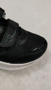 sepatu sekolah anak SD ukuran 28-36  pendek hitam/putih ready