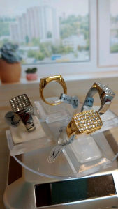 Cincin Mata DiAmon Model Persegi & 4 Ring Titanium Super