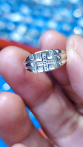 kids SR442 legit silver ring