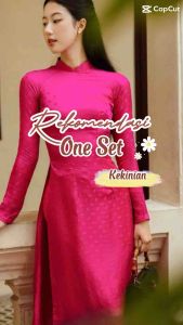 ÁO DÀI NỮ LỤA T.Ơ T.Ằ.M 2 TÀ CÓ KÈM QUẦN FROM CHÍCH BEN TRUYỀN THỐNG ÔM NGƯỜI RA DÁNG XINH XẮN