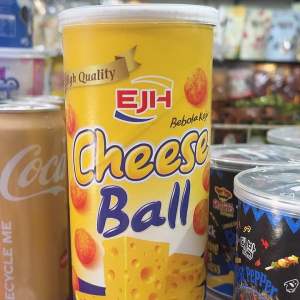 ชีสบอล ขนมกรุบกรอบรสชีส แบบกระปุก45g