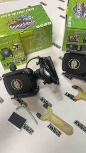 🔥SALE🔥ที่จับโทรศัพท์ ชาร์จUSB 𝗦𝗨𝗠𝗢𝗖𝗛𝗘𝗣𝗜𝗡 *งานอลูมิเนียม ปรับได้ 360องศา จับแฮนด์ ล็อคแน่นไม่มีส่าย *ประกันสินค้า 6 เดือน