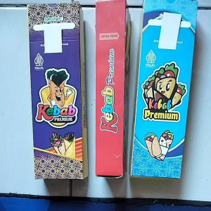 Kertas Kebab 100 pcs / Kardus Kebab / Bungkus Kebab Kotak
