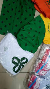 GSP SCOUTING SHORT SCHOOL UNIFORMS FOR GIRLS REPELLANT IN FABRIC - Green shorts with black patterns size chart provided suitable for school uniforms.