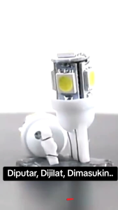 Lampu Led Mobil Motor Cob T10 tancap 5050 Jagung Sen Sein Spedo Rem 5 Titik