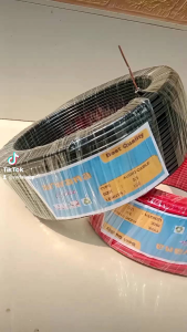 PAKET 1 PASANG 2ROLL MERAH &HITAM/ KABEL LISTRIK/KABEL TEMBAGA KAWAT TUNGGAL/ KABEL NYA 1X25MM2 100YARD MERK ARWANA Pvc