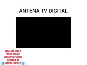 ANTENA TV DIGITAL INDOOR PENGUAT SINYAL DVB-T2 4K HIGH GAIN25DB -TFL-D139 KABEL MURAH TERBARU