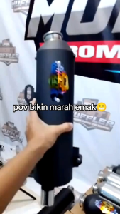 SHIJIRO KNALPOT STANDAR RACING BEST1 MUFFLER OUT 45 INLET 38 LEHER CACING SARFULL SARTENG SARBOR