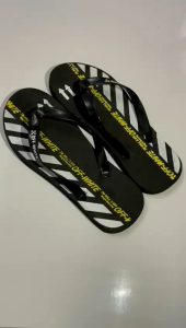 Sandal jepit pria dewasa / Sandal pria keren / Sandal laki laki bermotif garis