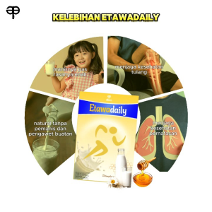 Etawadaily susu kambing etawa plus Madu pertumbuhan gigi dan tulang anak