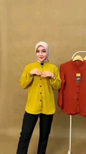 Kemeja Atasan Wanita Oversize Premium Crinkle Airflow