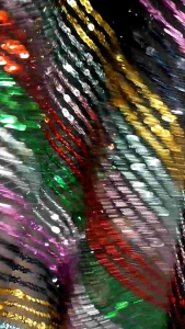 Bahan/Kain Payet Sequin Salur Rainbow/Payet Antik