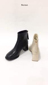 Brevinni Josie Women Winter Ankle Boots Heels || Sepatu Boots Wanita Premium Quality || Boots Korea || Boots Hak || Boots Elegan || Sepatu Winter Waterproof || Knee Boots ||