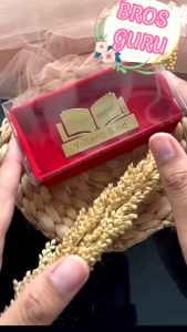 Bros Nama Guru Lapis Emas: Bros Kualitas Tinggi & Desain Unik