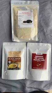 Combo Bột Maca+Bột Cacao+Bột Đậu Đen xanh lòng nguyên chất 100%