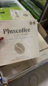 (New) Green Coffee Powder - Plus Coffee new improved version. Box of 15 packs