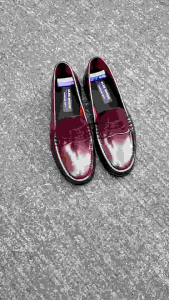 Alex Shoes A-111 Mens Real Cow Leather Penny Loafers Water Resistant Shiny Finish Made in Marikina Philippines Amboy American Boy