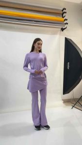 Setelan Olahraga Celana Cutbray Rok Serut