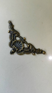 Siku Ukir Kuningan Antik Aksesoris Meja Pintu Ornamen Pengaman Furniture 65 cm x 10 cm 1 Pcs