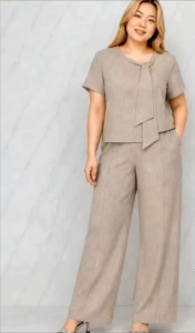 WOMENS COORDS TOP AND WIDELEG PANTS