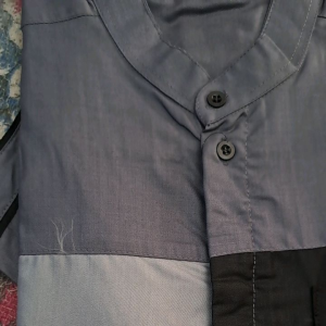 BISA COD  Baju Koko Kurta Motif Lengan 7/8 Warna Biru Langit Baju Kurta Dewasa