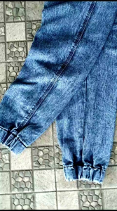 Celana Jeans joger Rip jeans panjang Snowjeans iceblue Jogger denim bluejeans Big size (27-38)