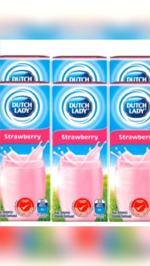Dutch Lady UHT Milk Strawberry 200ml x 6 packs