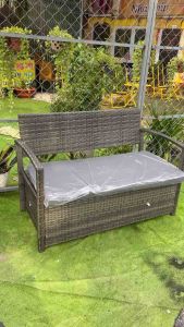 [SHOP THANH LÝ] Ghế dài Sofa mây nhựa kèm nệm sẵn kho (KT 120x60x40)