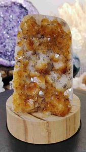 Top Grade Brazil Citrine Druse Ornament CD02 #Citrine Crystal #homedecor