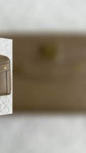🔸CLEARANCE SALE🔸 Authentic & Preloved MCM Zip Around Long Wallet Beige Leather w/ Gold Studs & Logo (Rank AB)