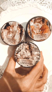 Fairy Lights Journal - READY STOCK/ art journaling/ scrapbook deco/ LG: Warm Gingham in The Countryside girls PET tape (kiss cut)