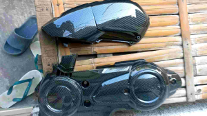 Tutup CVT & Tutup Filter Aerox & Lexi 155 Old Karbon