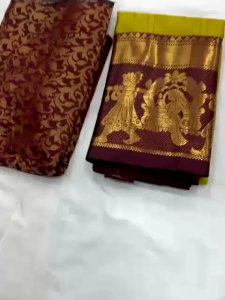 [PRE-ORDER] 2025 NOV MERCERISED COTTON SILK SAREE WITH UNSTICHED BLOUSE ( DELIVERY 10 WORKING DAYS) ETA: 2026-01-30 | TRADITIONAL SILK SAREE | PARTY WEAR SAREE