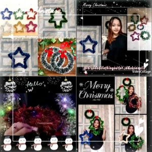 (1PCS) KRANS SLINGER NATAL 30CM LED - NON LED / GANTUNGAN AKSESORIS NATAL / KRANS BULAT / KRANS BINTANG / KRANS POHON NATAL / DEKORASI ORNAMEN GANTUNGAN PINTU NATAL SLINGER / KRANS NATAL / HIASAN NATAL MERRY CHRISTMAS