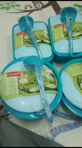 ASVITA EMERALD SET 18PCS / WADAH SAJI TEMPAT LAUK PAUK SET