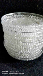 PIRING KECIL TATAKAN GELAS 1LOSIN(12PCS)