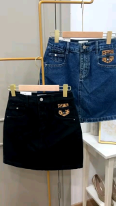 ●ECLAIRE● 043 Rok Skirt Mini Jeans Kasual Korea Kerja Kantor Modis Mode Trendy Casual Import Premium 5615