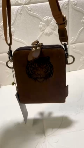 Rush Ride  Full Cow Leather Slim Sling Bag Men Shoulder Cross Body Messenger Bag