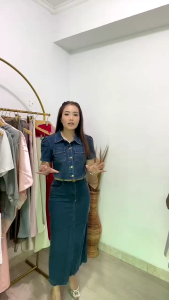 BJ - DRESS JEANS MIX CATOON BAHAN STRECH LONG SLEEVE