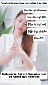 Combo 2 chai tinh dầu dưỡng tóc phục hồi tóc hư tổn và giảm khô xơ rối giảm gãy rụng tóc JCKOO 70ml