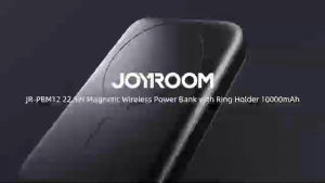 Joyroom JR-PBM12 22.5W Magnetic Wireless Power Bank with Ring Holder 10000mAh-Black