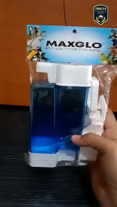 cepuk dispenser set biru cepuk maxglo dispenser tabung 100 ml tempat pakan dan minum burung