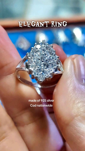 silver 925 flower stone silver ring